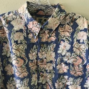 Kahala Hawaiian Print Aloha Shirt (Large)